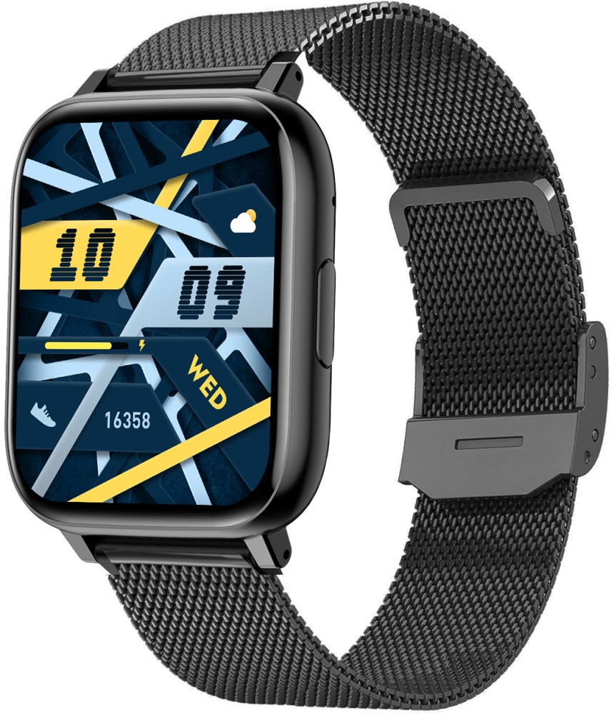 Smarty SW105D Alloy Zwart Mesh Zwart 42x36mm