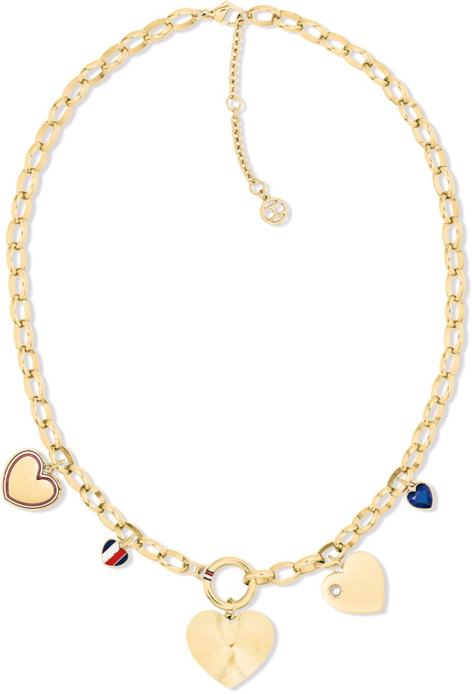 TJ Heart Charms dms stl gp neck