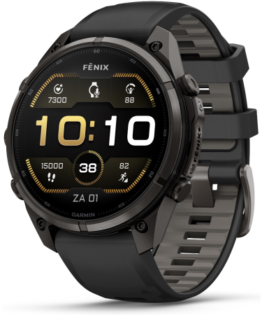 Garmin Fenix 9 Pro - 47 mm AMOLED Carbon Gray DLC Titanium Smartwatch 010-04336-16