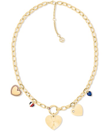 TJ Heart Charms dms stl gp neck