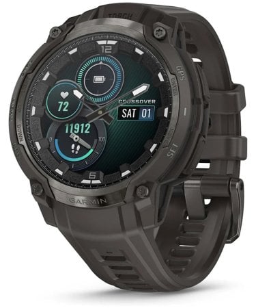 Garmin Instinct Crossover AMOLED - Charcoal Grey - Smartwatch 010-03398-00