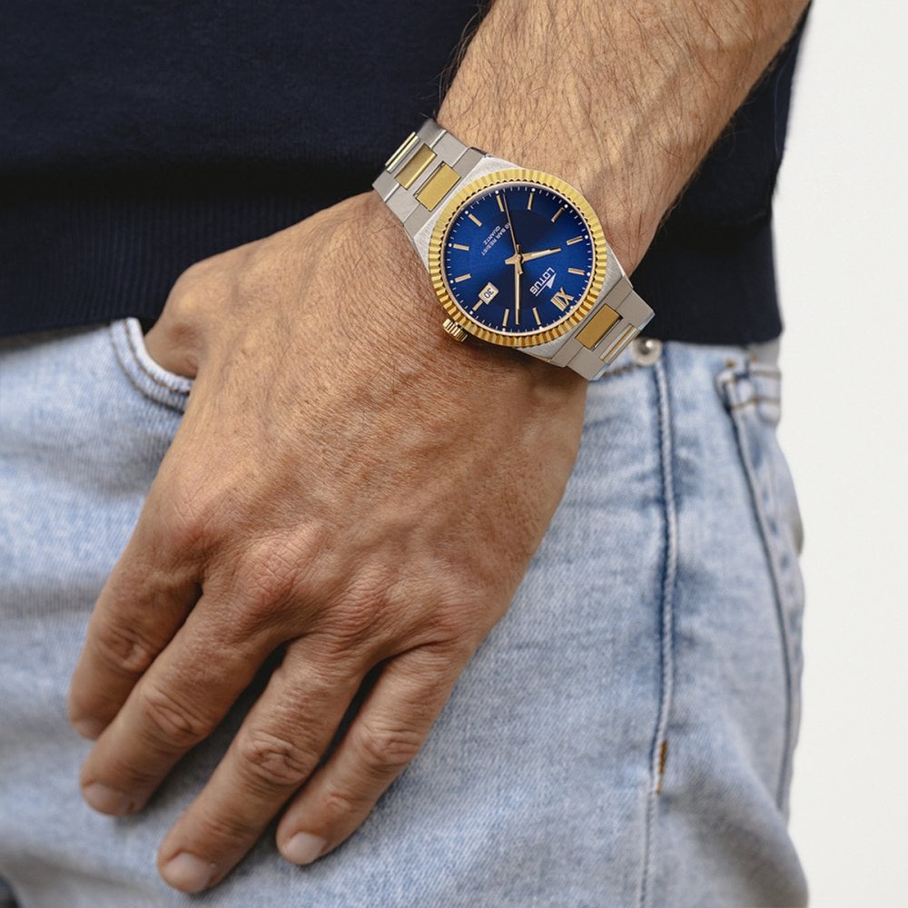 LOTUS MEN'S BLUE STAINLESS STEEL WATCH BRACELET 18836/2