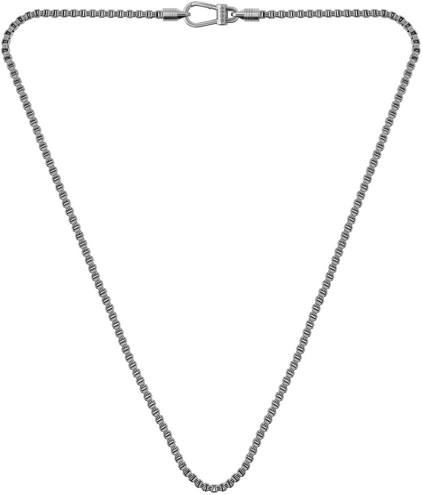 BOSS HBJ1580878 Liam Heren Ketting Zilverkleurig