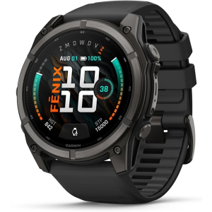Garmin Fenix 9 – 51 mm AMOLED Carbon Gray DLC Titanium Smartwatch 010-04763-11