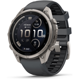 Garmin Fenix 9 Pro Connected - 47 mm AMOLED InReach Titanium Smartwatch met graphite/black band 010-04336-21