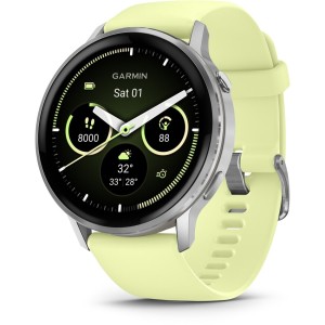 Garmin 010-03014-02 Venu 4 AMOLED GPS WiFi - Zilver / Citron - 45mm - Smartwatch