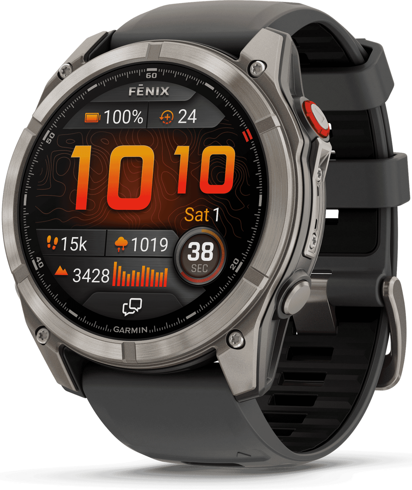 Garmin 010-03199-11 Fenix 8 Pro LTE – 51 mm AMOLED Titanium Smartwatch